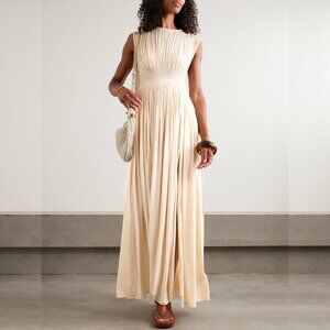 Zimmermann Hypnotic gathered paneled jersey maxi dress